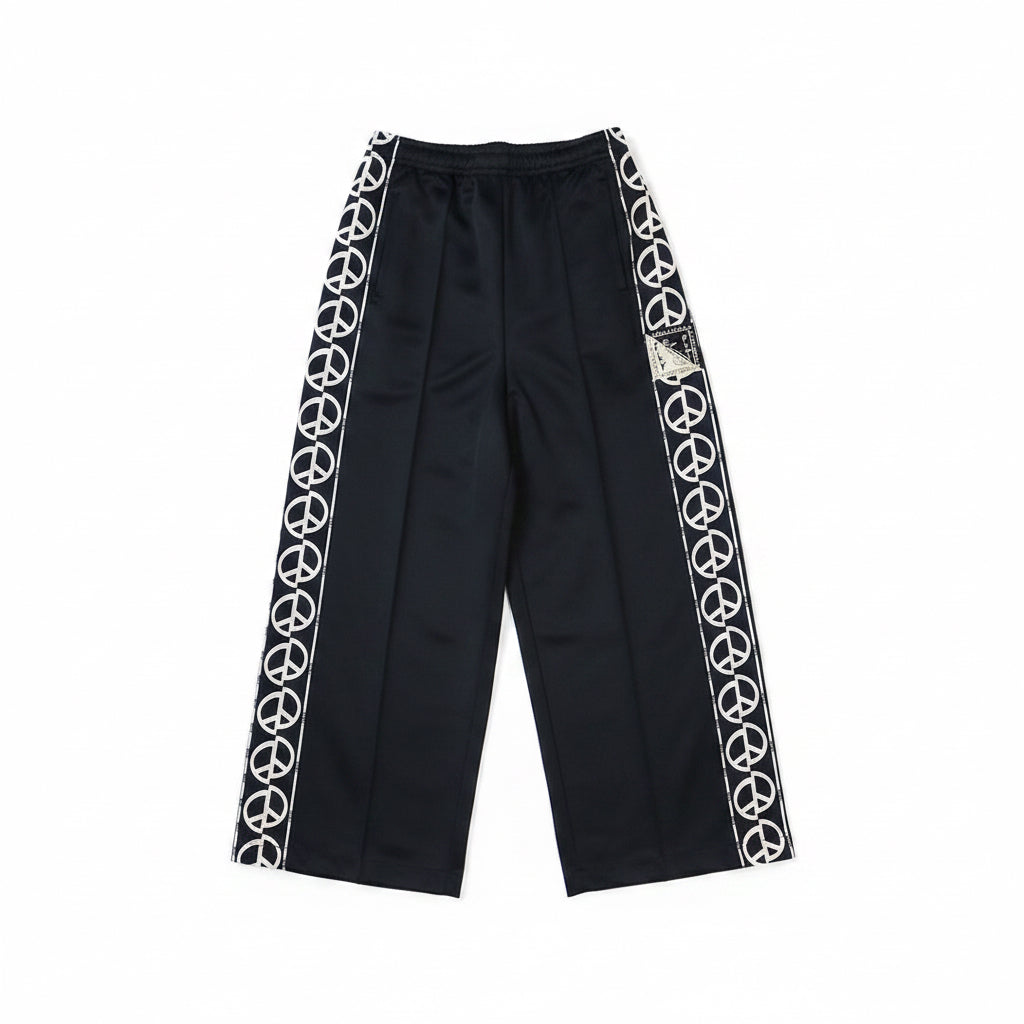 KAPITAL SMOOTH JERSEY TH.D.D. BAGGY TRACK PANT 'BLACK'