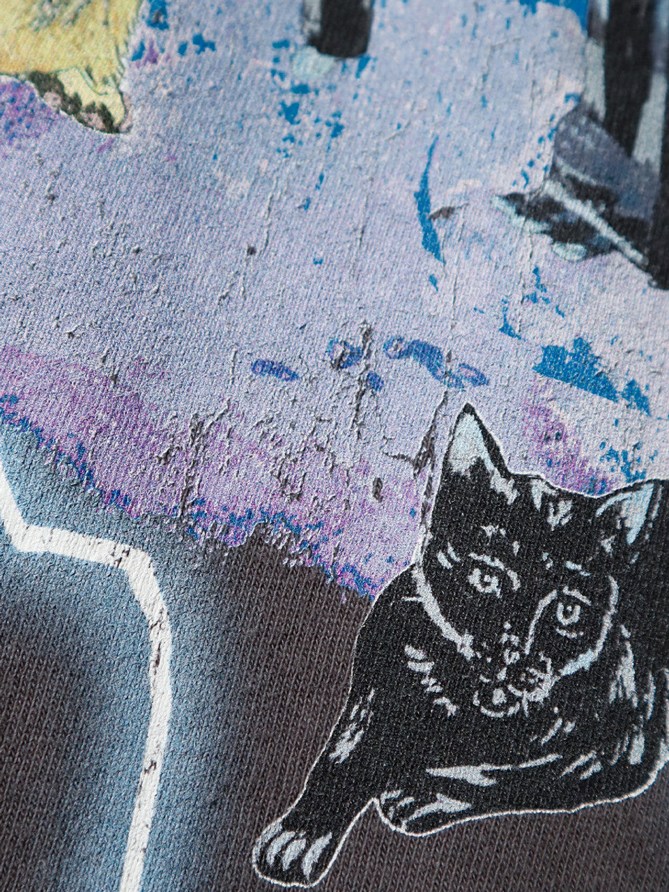 KAPITAL 20/-Jersey Crew T (LIGHTNING PIANO) 'Ink Black'