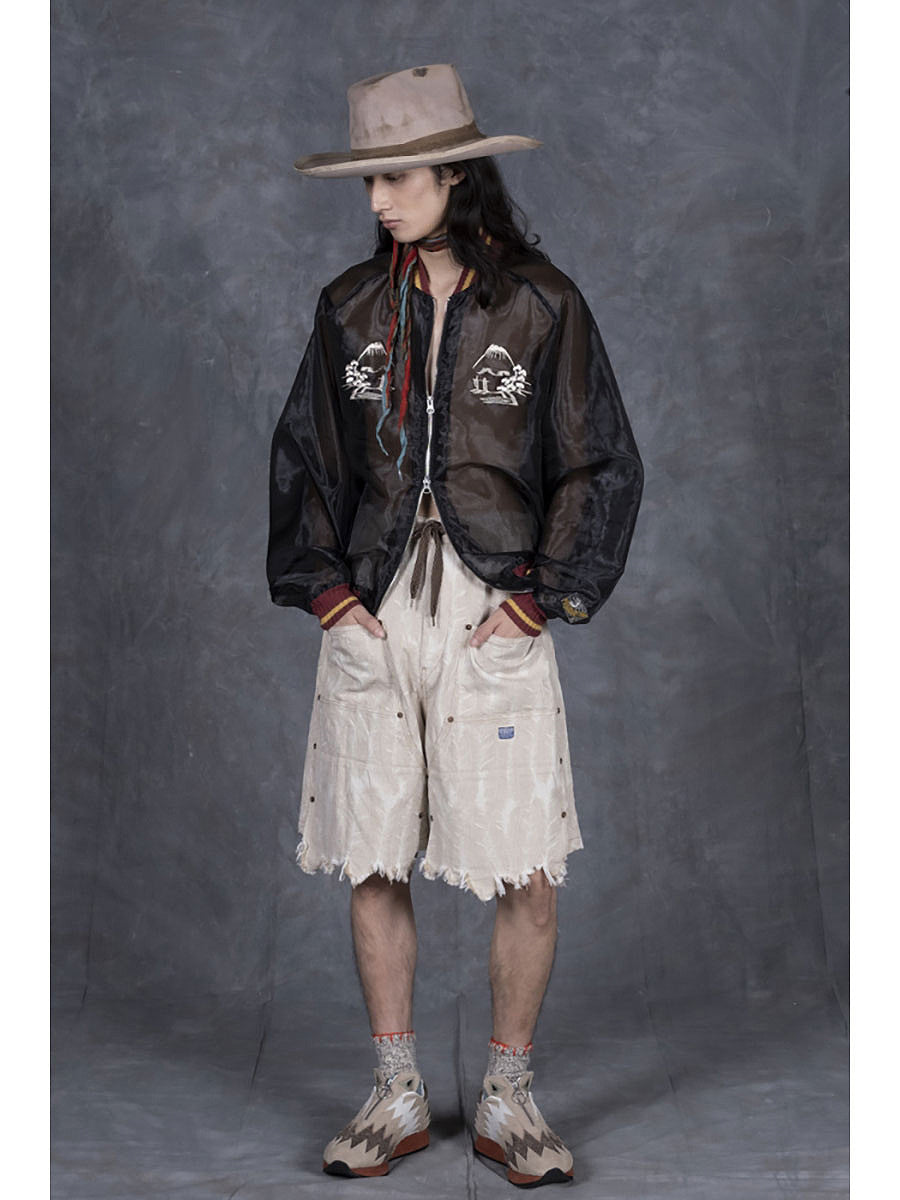KAPITAL SHEER PEARL MOSQUITO GUARD SOUVENIR JKT (TIGER)