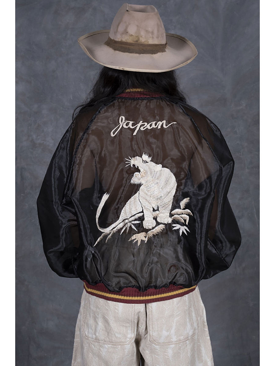 KAPITAL SHEER PEARL MOSQUITO GUARD SOUVENIR JKT (TIGER)