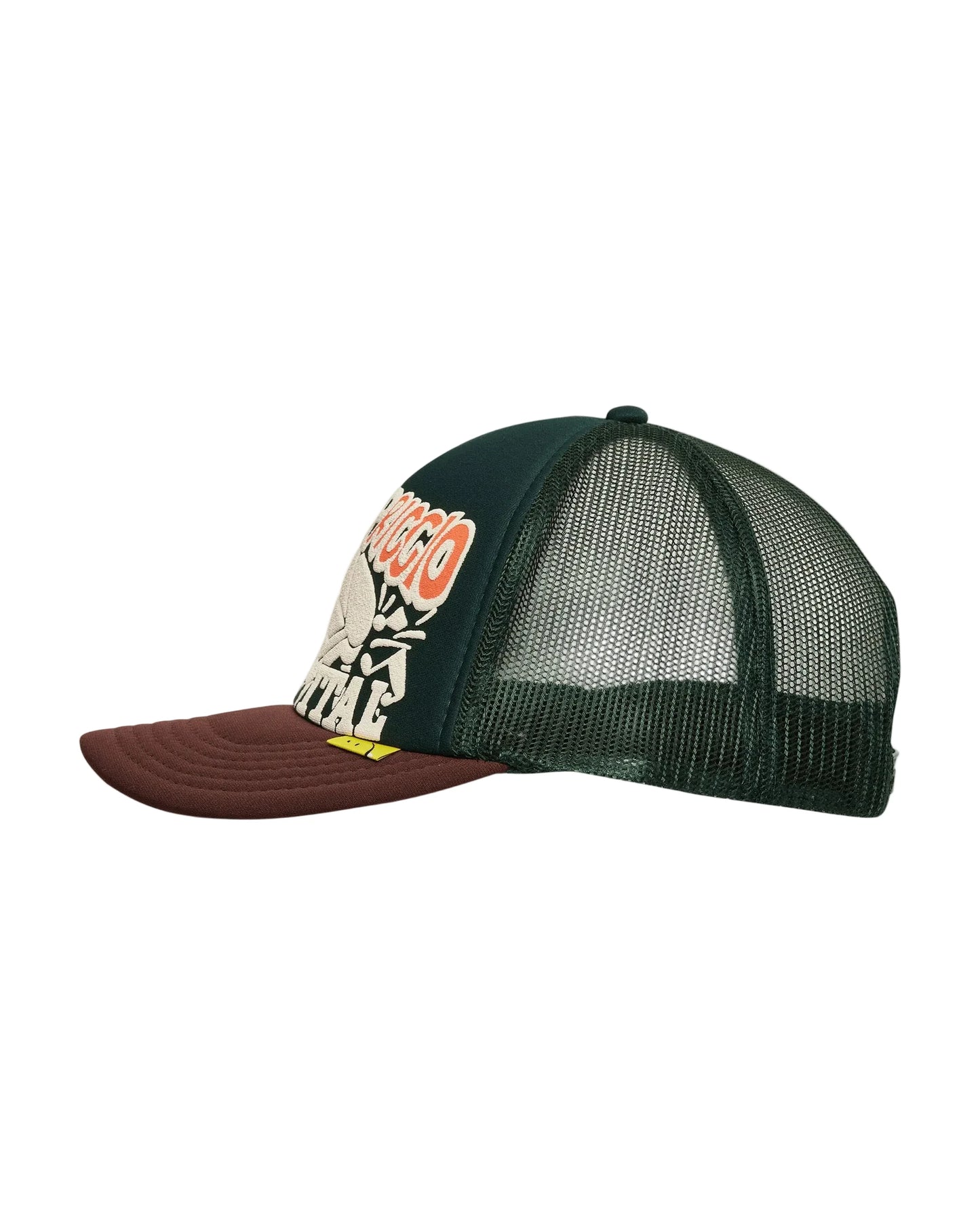 KAPITAL LIFE KAPRICCIO TRACK CAP 'D.GREENxBROWN'