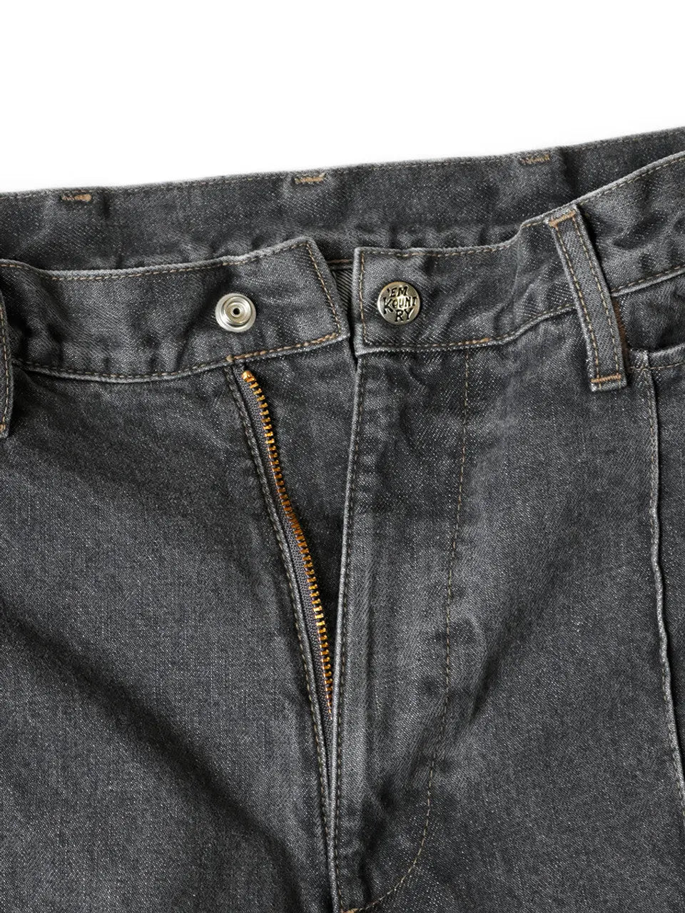 KAPITAL 14oz BLK Denim 5P FRISKO 'BLACK' - Antithesis Store