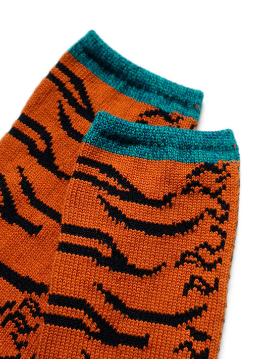 KAPITAL 84 Yarns Nepal Tiger Socks 'ORANGE'