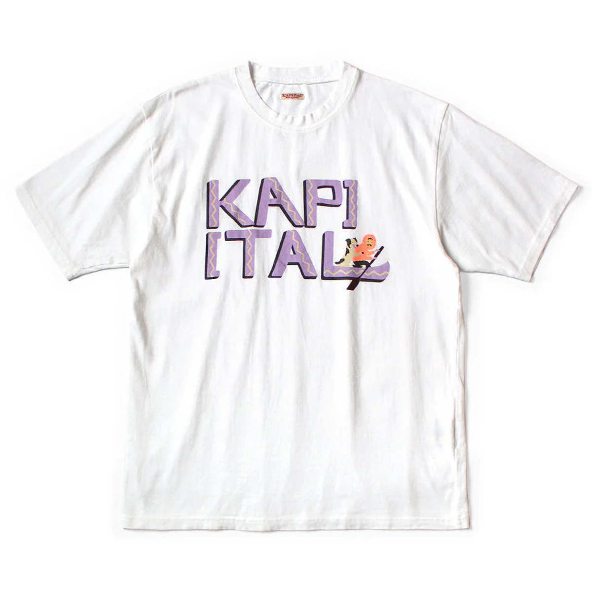 KAPITAL 20/-JERSEY CREW T (CANOE KAPITAL) 'PURPLE'
