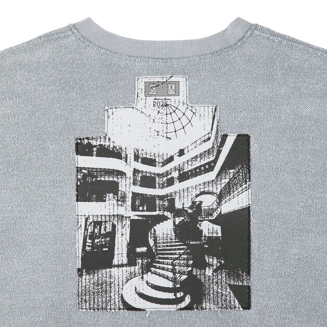 CAV EMPT OVERDYE FK MindfulnessBlock CREW NECK 'GREY'