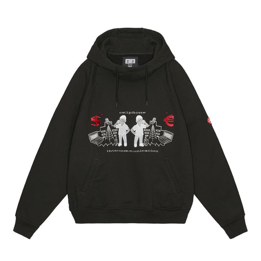 INTERCOMMUNICATION BIG HEAVY HOODY 'Black'