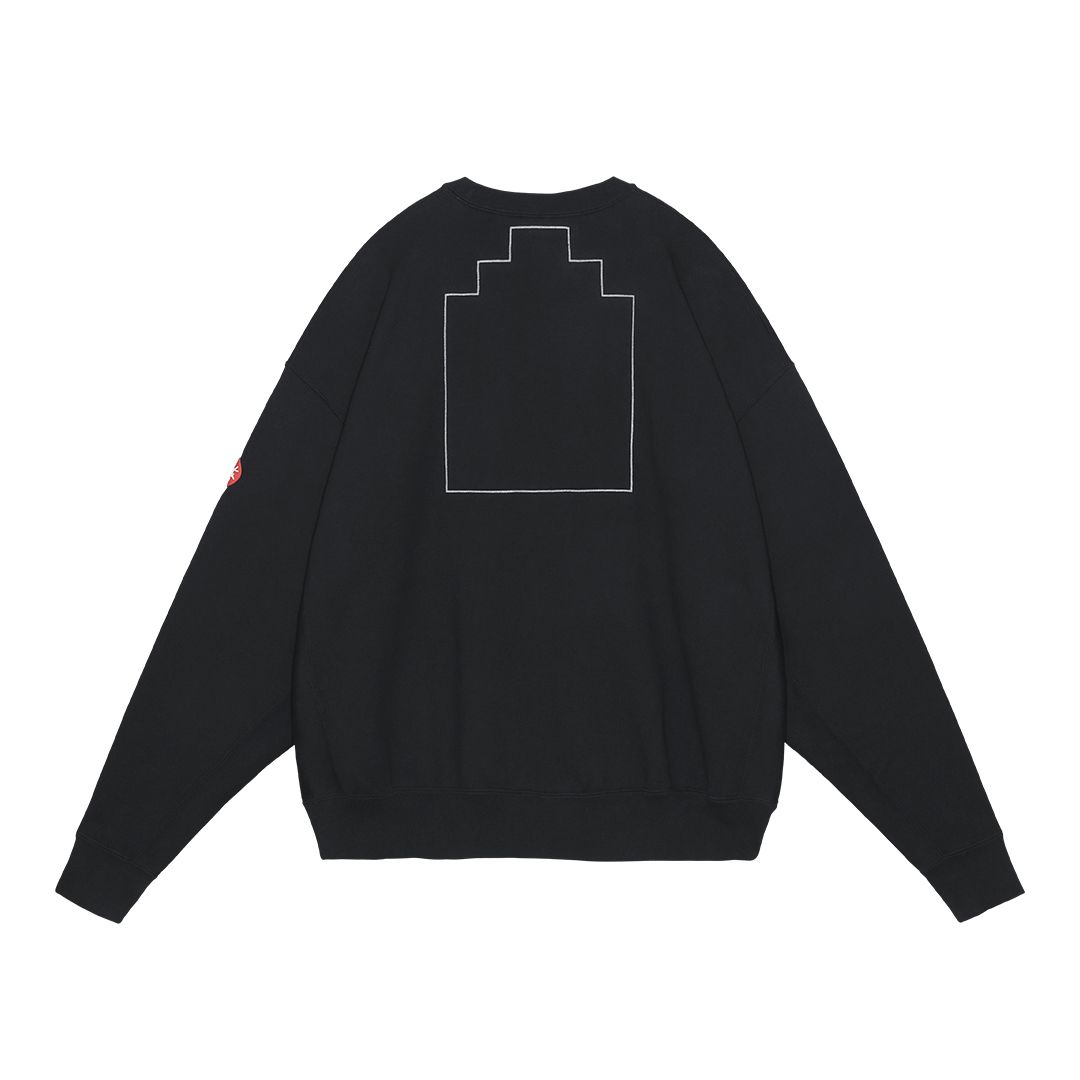 CAV EMPT WASHED FK Hyperferma CREW NECK 'BLACK'