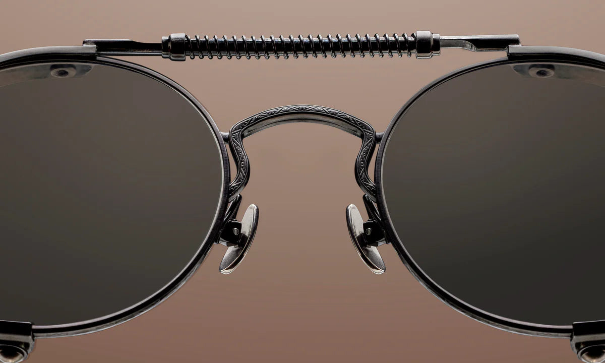 MATSUDA 2809H-V2.SG.BRTM-BOR.52 'BRUSHED RUTHENIUM-BORDEAUX CAFÉ GREY'