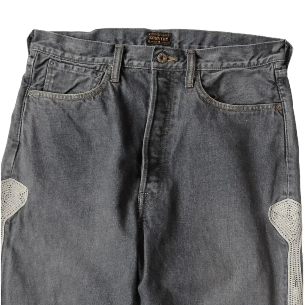 KAPITAL 14oz Black Denim MEXICAN TUXEDO 5P OKAGILLY 'BLACK' Kapital