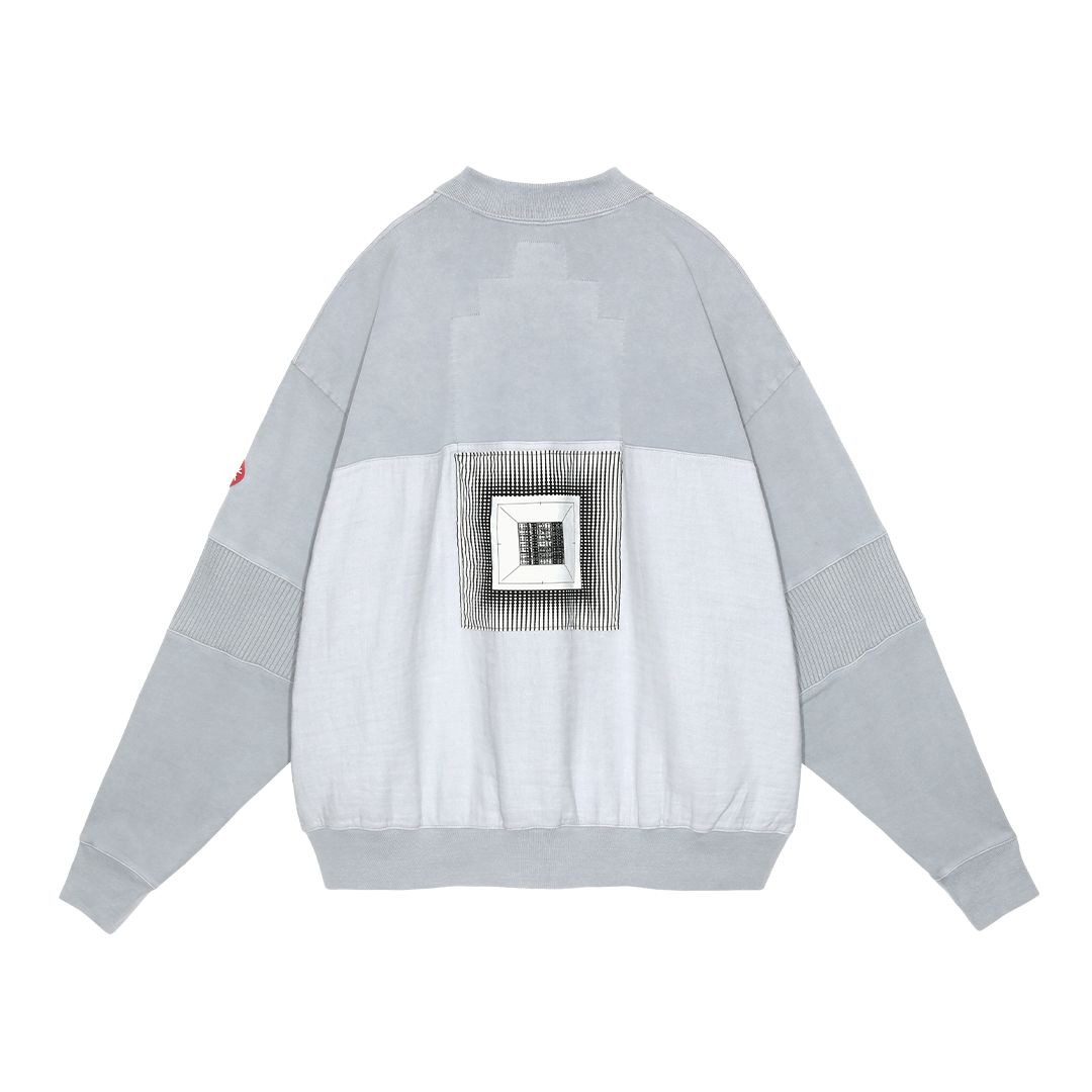 CAV EMPT OVERDYE COLLARED LIGHT CREW NECK 'GREY'