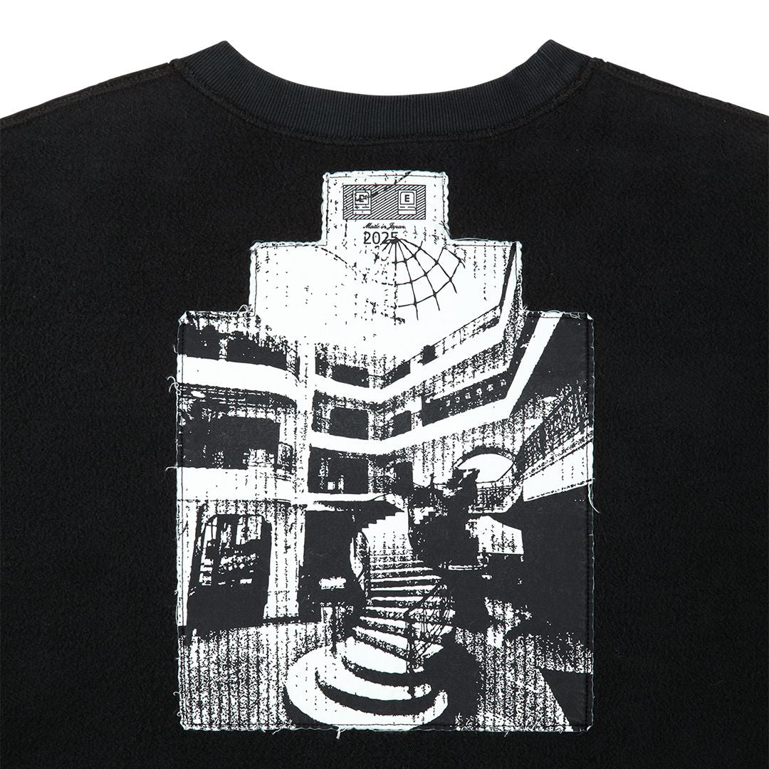 CAV EMPT WASHED FK Hyperferma CREW NECK 'BLACK'