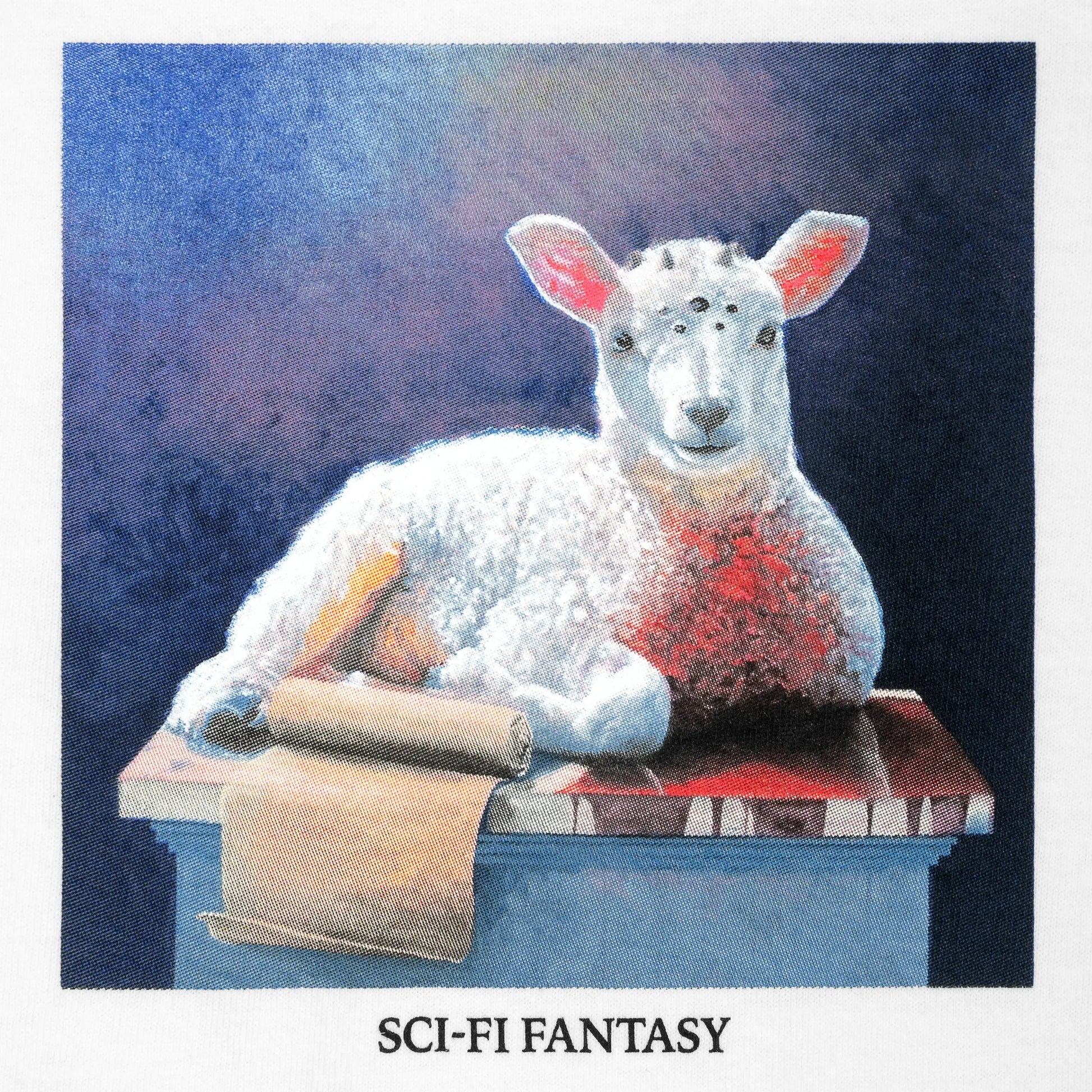 SCI-FI FANTASY LAMB TEE 'WHITE' Sci-Fi Fantasy