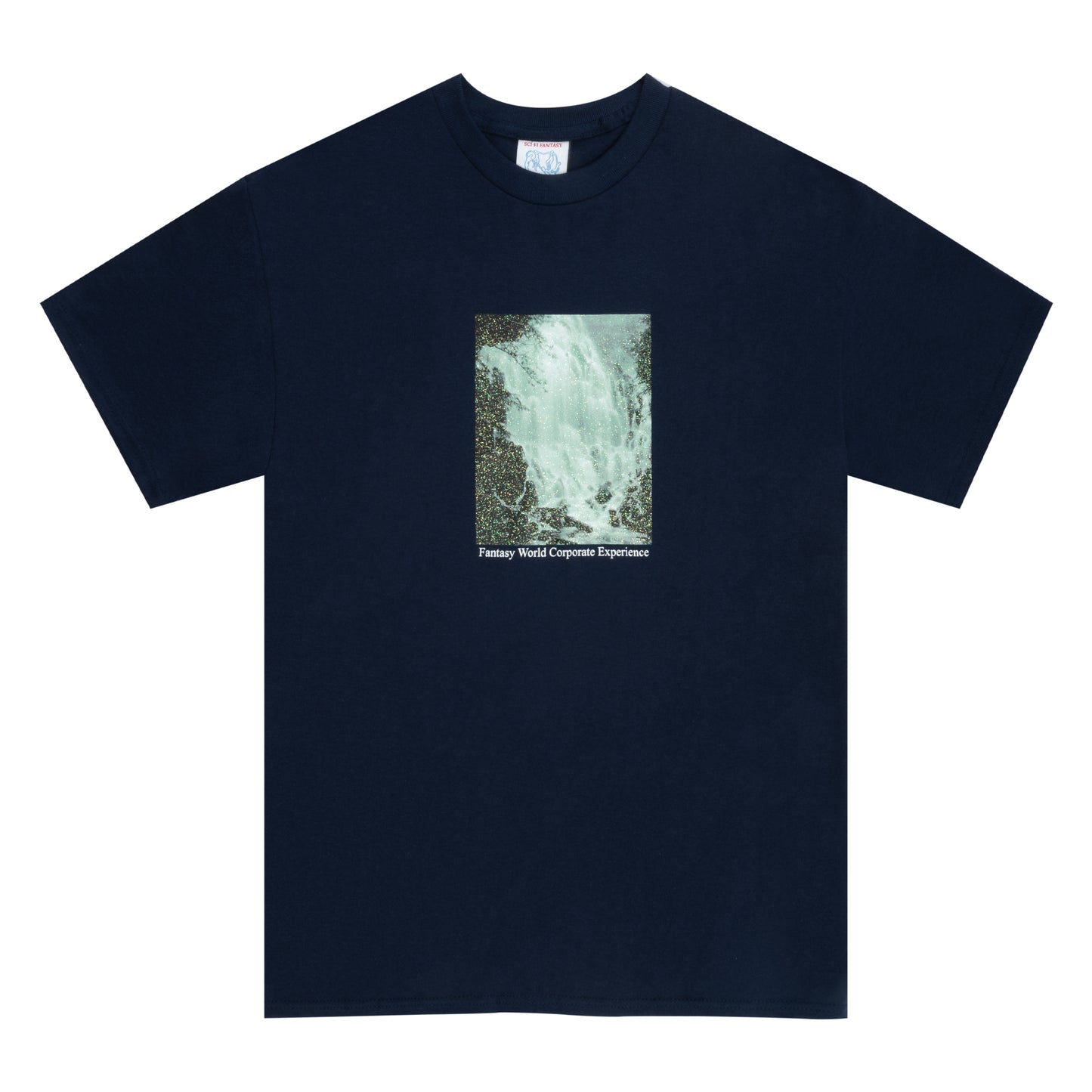 SCI-FI FANTASY WATERFALL TEE 'NAVY'