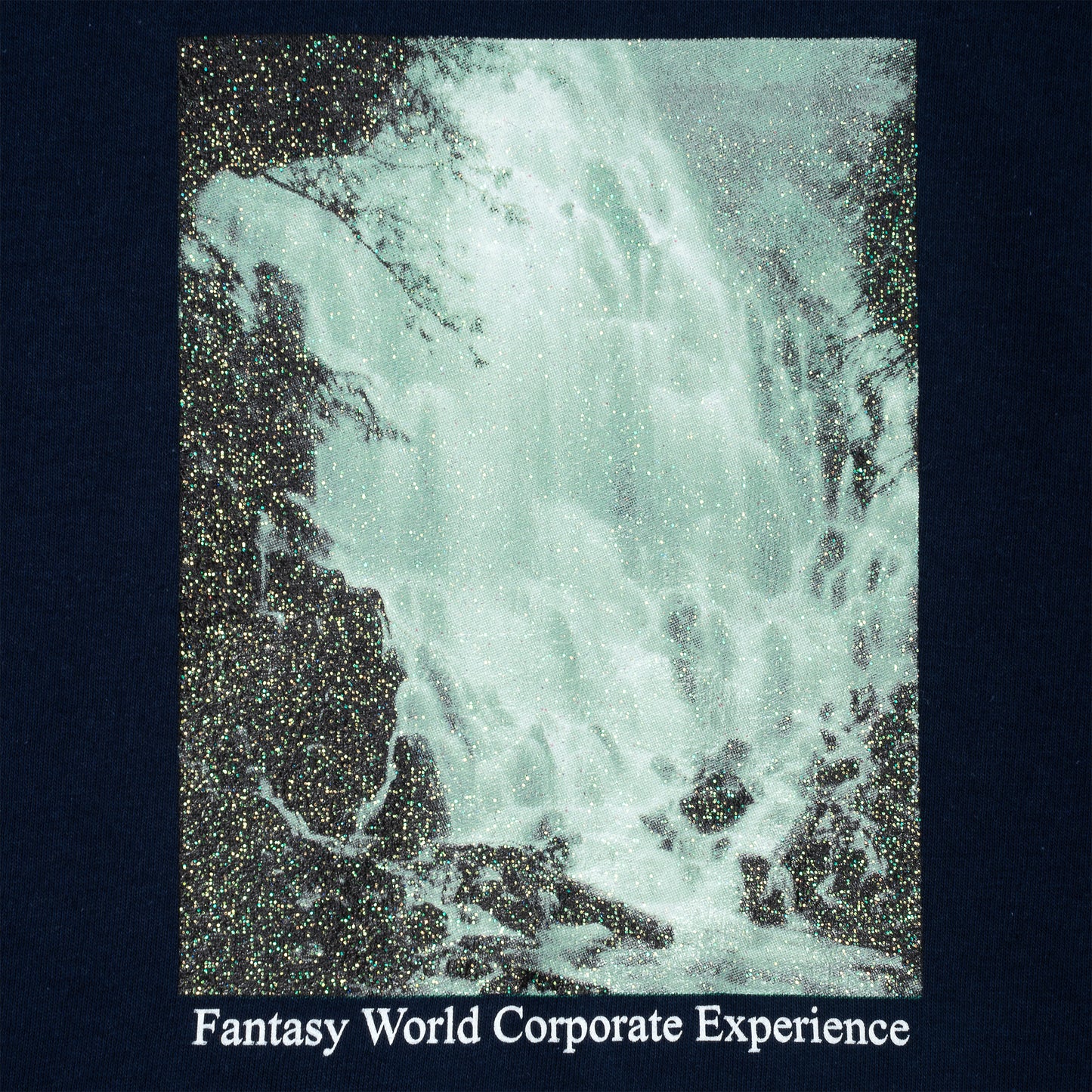 SCI-FI FANTASY WATERFALL TEE 'NAVY'