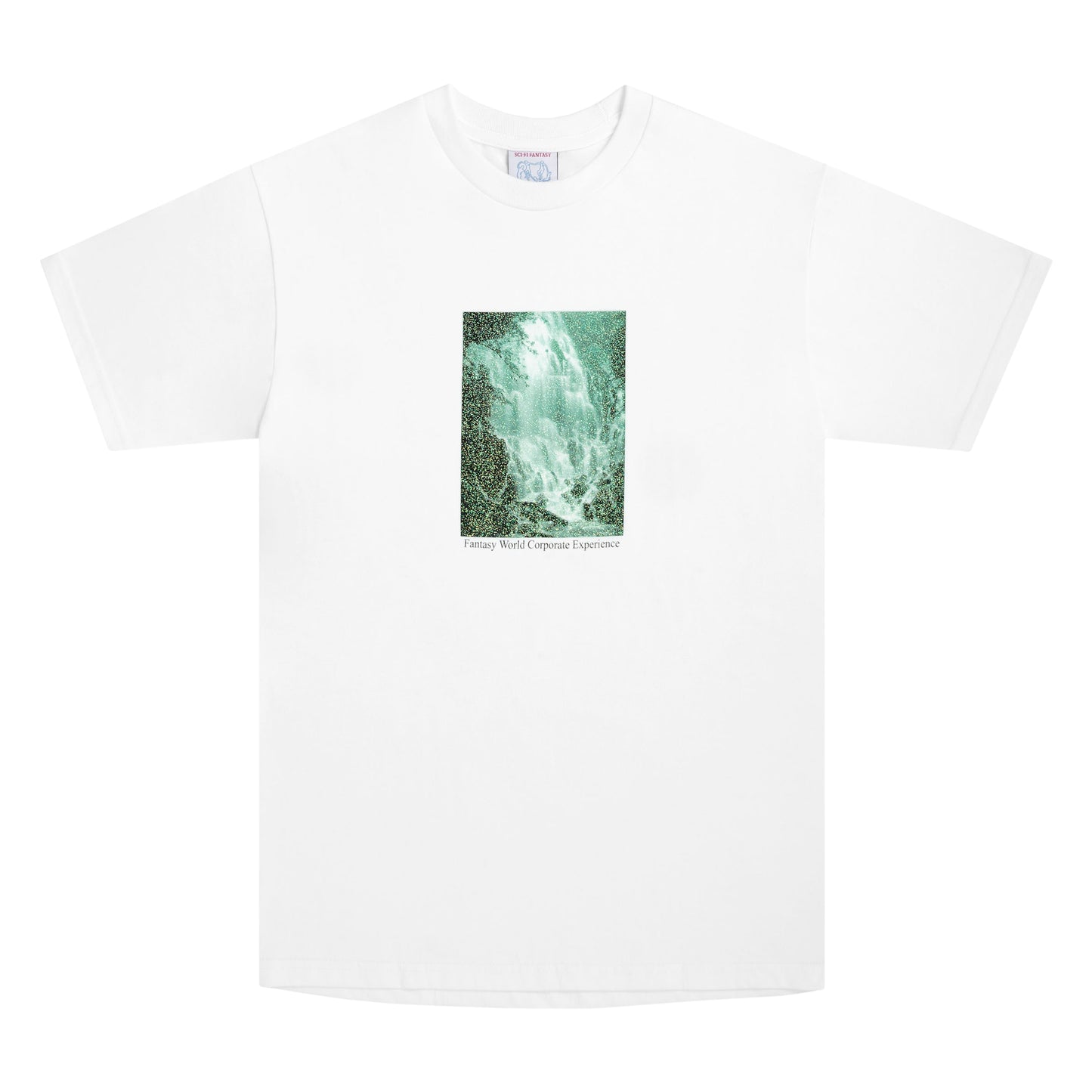 SCI-FI FANTASY WATERFALL TEE 'WHITE'