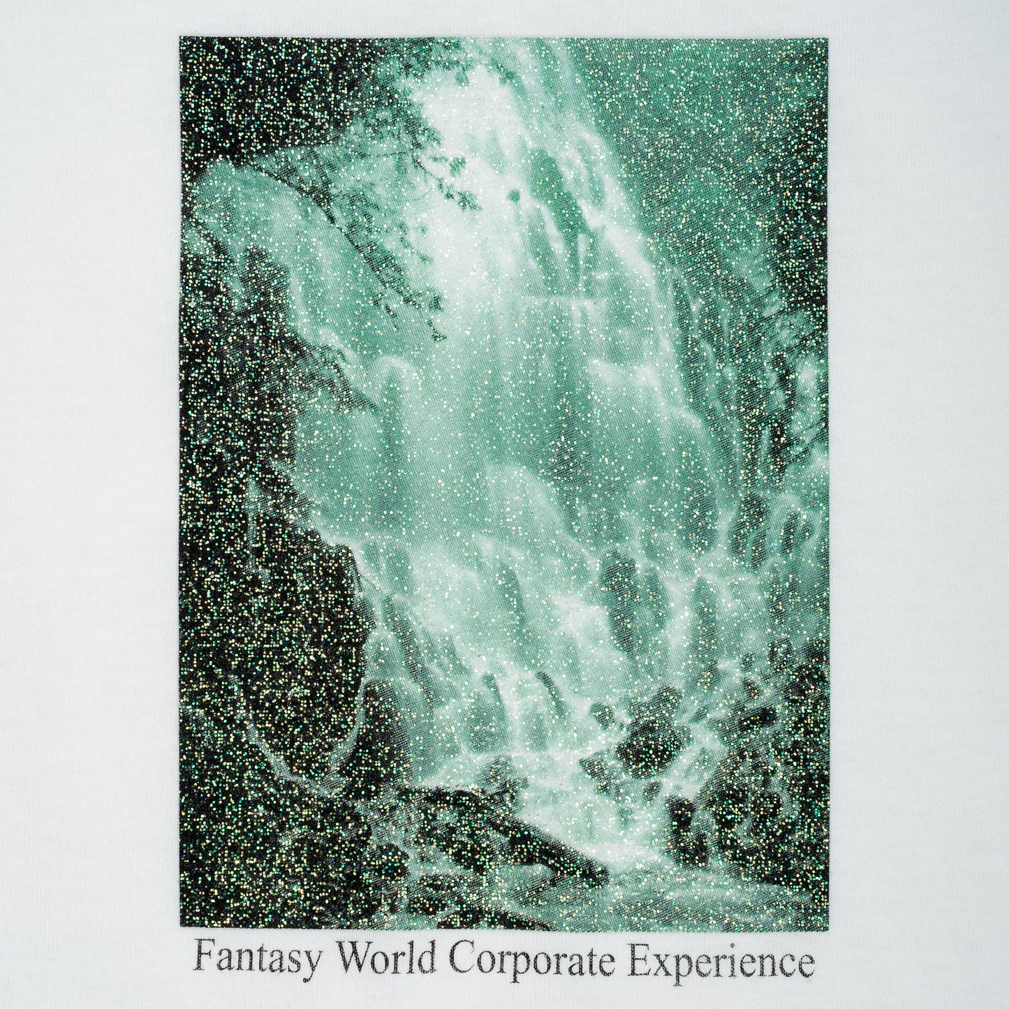 SCI-FI FANTASY WATERFALL TEE 'WHITE'