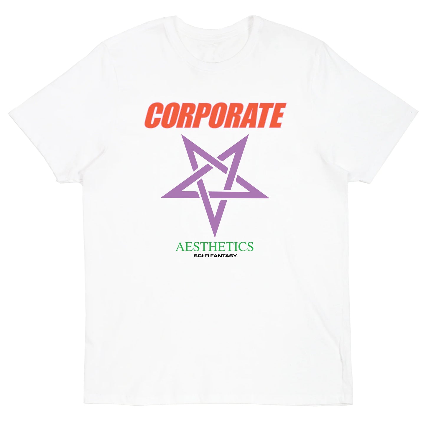 SCI-FI FANTASY CORPORATE AESTHETICS TEE 'WHITE'