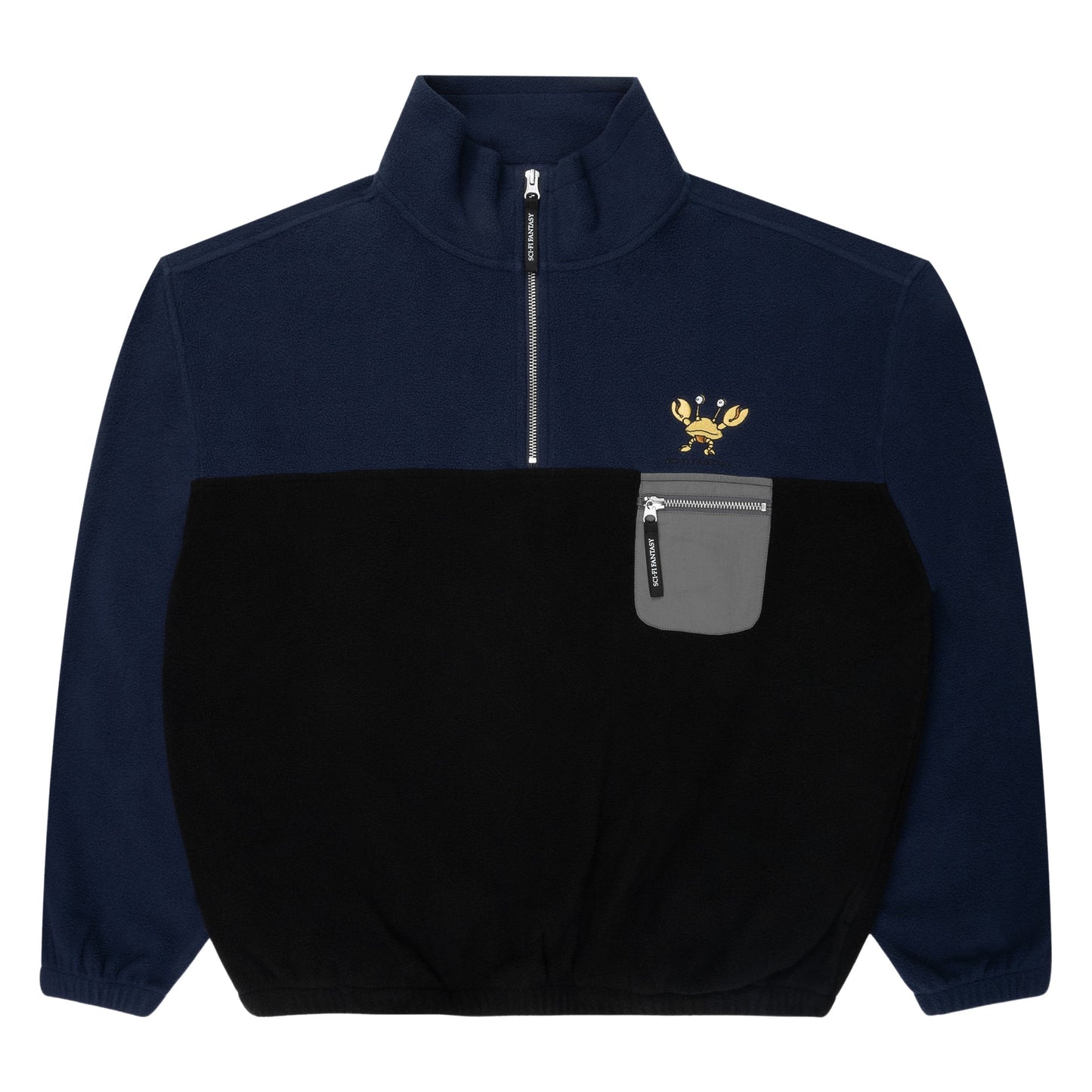 Crab Quarter Zip- 'Black'