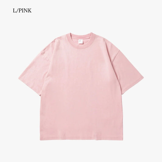 MUHAKU BLOW THROUGH SS TEE/POWDER-WASHED 9.4OZ 'LT.PINK'