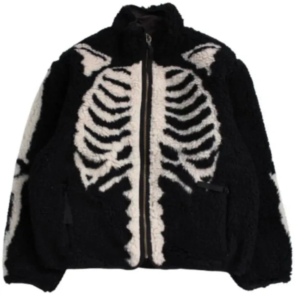 KAPITAL BONE Boa Fleece Reversible Blouson 'BLACK' - Antithesis Store KAPITAL BONE Boa Fleece Reversible Blouson 'BLACK' - Antithesis Store