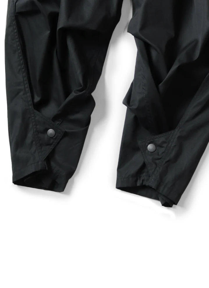 KAPITAL COMBED GABERGINE AOZAI CARGO PANTS 'BLACK'