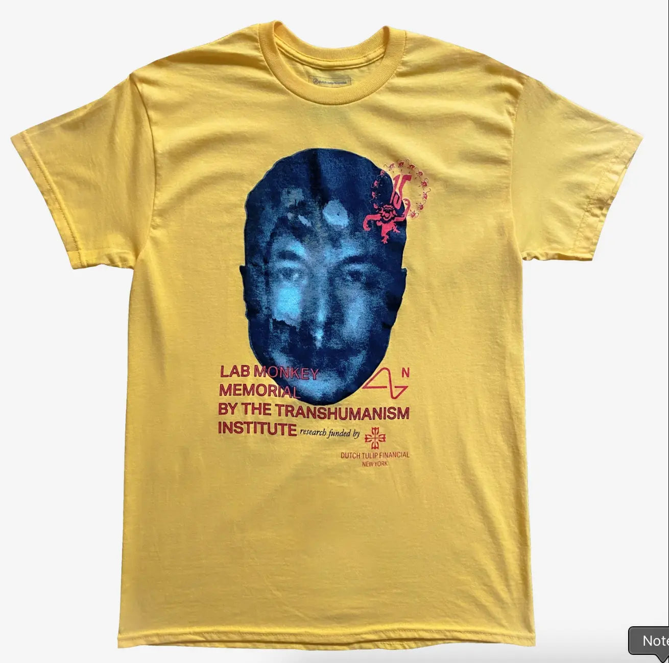 DTF 15 MONKEYS TEE 'YELLOW' Dutch Tulip Financial