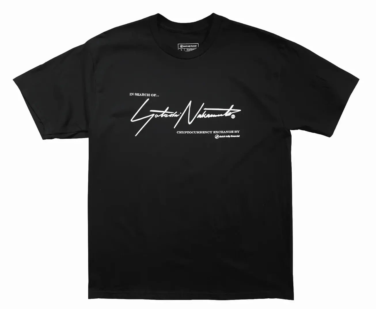 DTF SATOSHI NAKAMOTO BITCOIN TEE 'BLACK' Dutch Tulip Financial