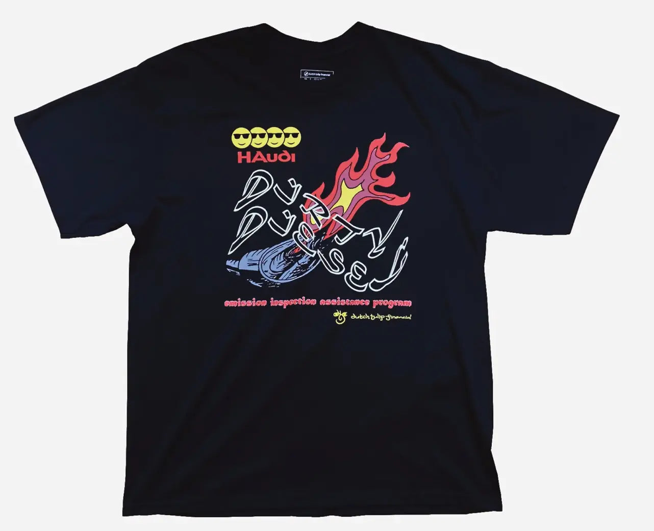 DTF HAUDI DIRTY DIESEL REMIX TEE 'BLACK Dutch Tulip Financial