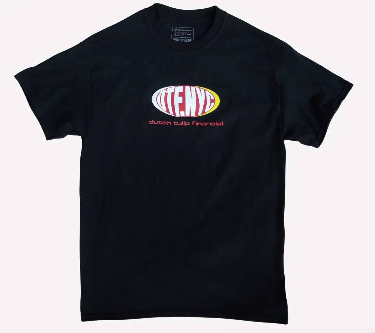 DTF NYC OVAL LOGO TEE 'BLACK' Dutch Tulip Financial