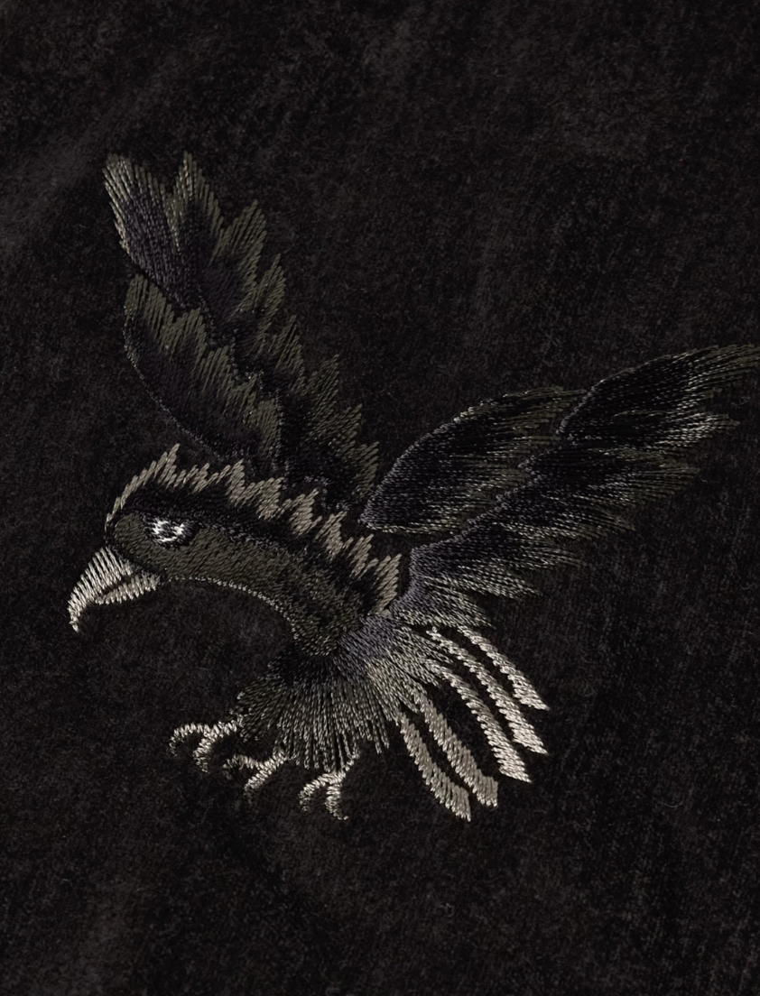 KAPITAL Velveteen Souvenir JKT (Raven&Skull) 'Black'