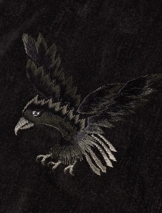 KAPITAL Velveteen Souvenir JKT (Raven&Skull) 'Black'