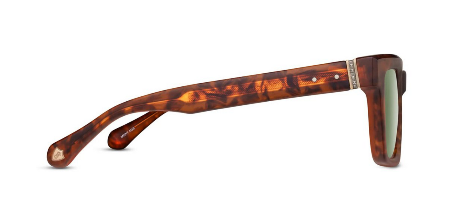 MATSUDA M1033.SG.WNT-AMB.50 'WALNUT - AMBER SAGE GREEN'