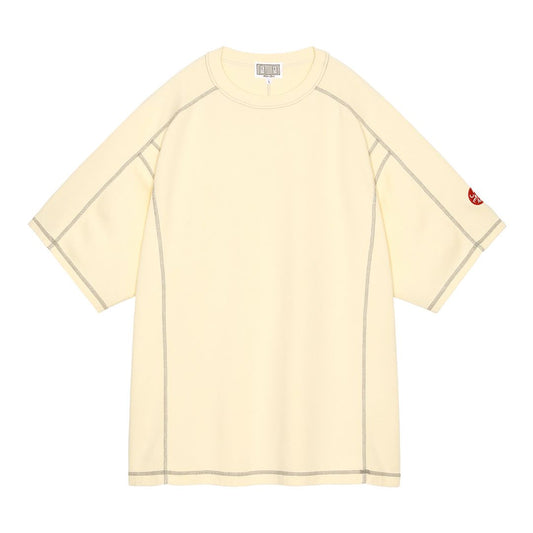 CAV EMPT CREW NECK DBL KNIT SHORT SLEEVE YELLOW