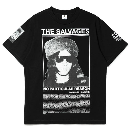 THE SALVAGES x BOBBY GILLESPIE T-SHIRT 'BLACK'