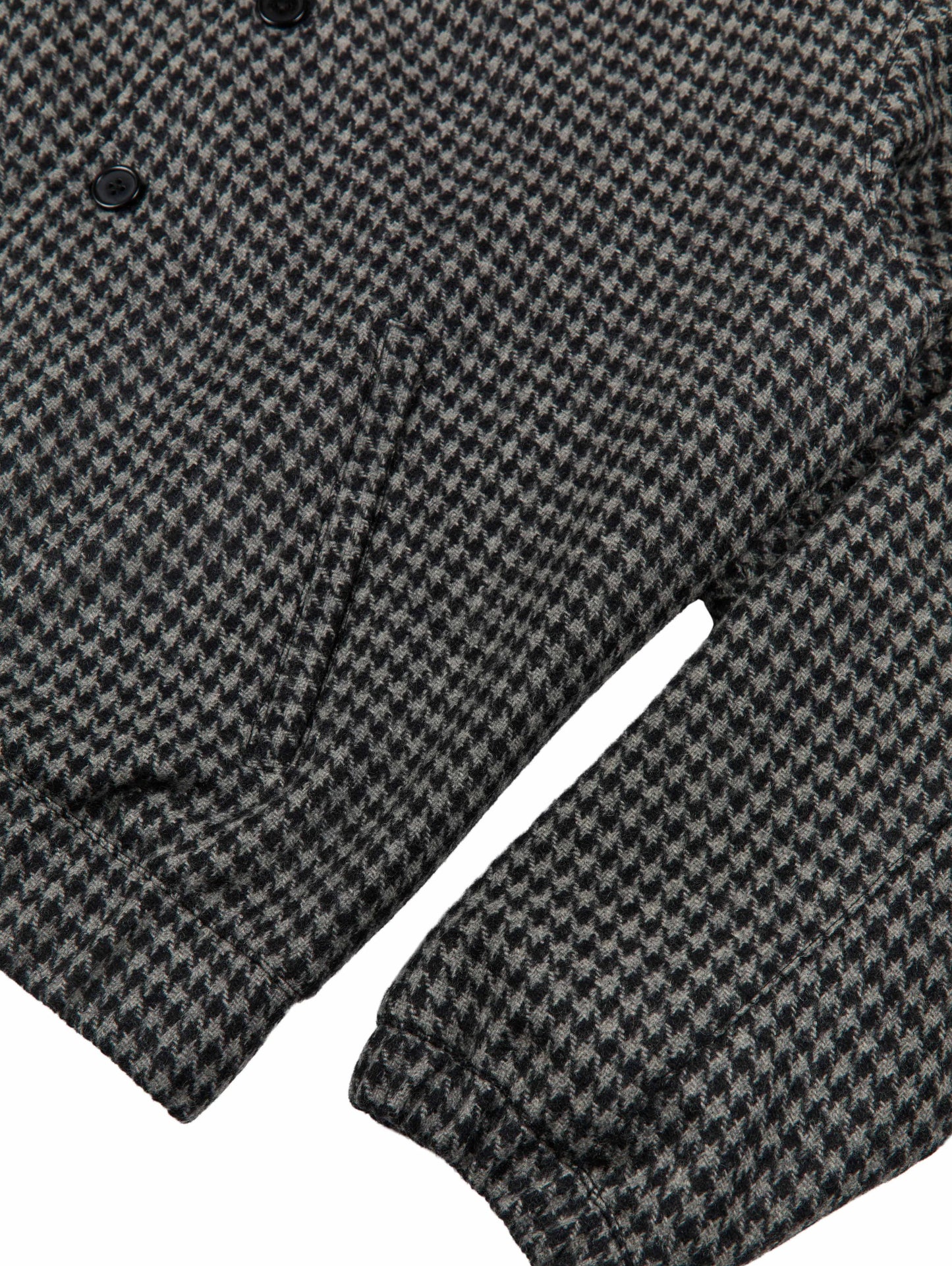 GRAND COLLECTION HOUNDSTOOTH WOOL JACKET 'BLACK'