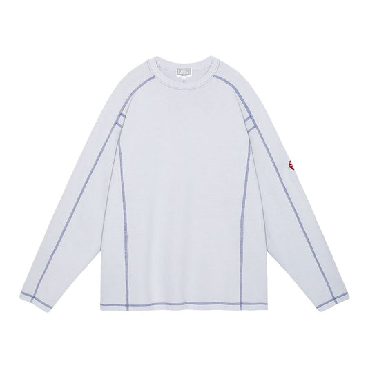 CREW NECK DBL KNIT LONG SLEEVE 'Grey'