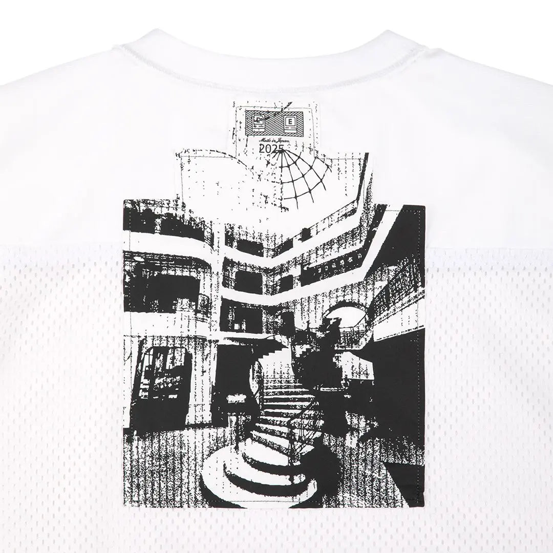 CAV EMPT MESH TRACK CREW NECK WHITE - Antithesis Store