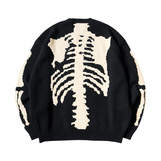 KAPITAL 5G Wool BONE Crew Sweater 'Black'