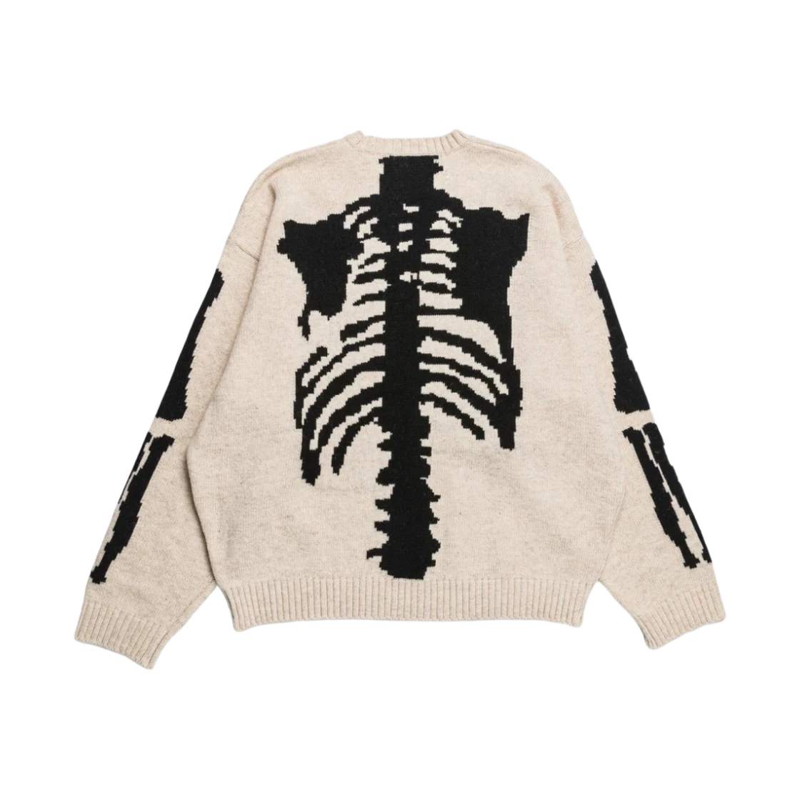 KAPITAL 5G Wool BONE Crew Sweater 'Ecru'