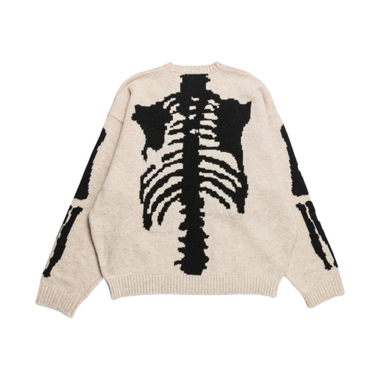 KAPITAL 5G Wool BONE Crew Sweater 'Ecru'