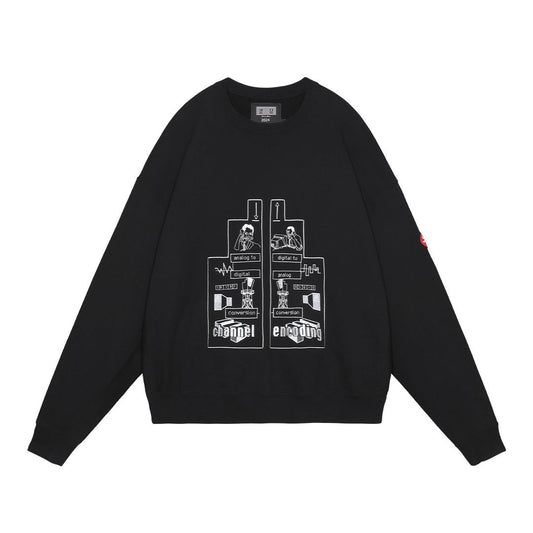 CHANNEL ENCODING CREW NECK 'Black'