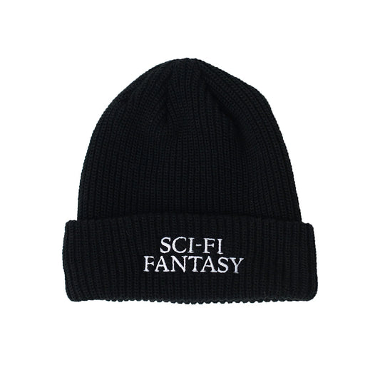 SCI-FI FANTASY LOGO BEANIE 'BLACK'