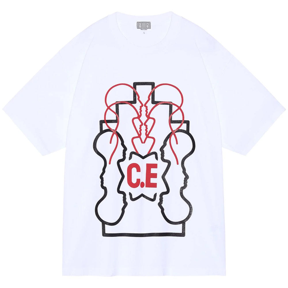 WB Ziggurat Heads II Star C.E Red T Short Sleeve 'White'