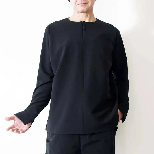 CCP Henry Neck Longsleeve 'Black' - Antithesis Store