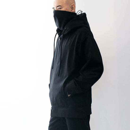 CCP JK-NB113 CHEST PK HOODIE 'BLACK' - Antithesis Store