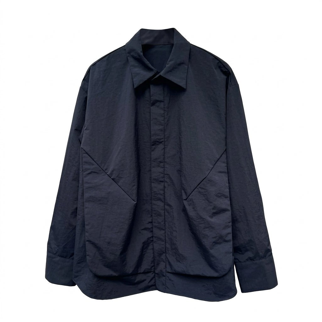 CCP LS-AB104 LIGHT SHELL SHIRT 'BLACK' - Antithesis Store