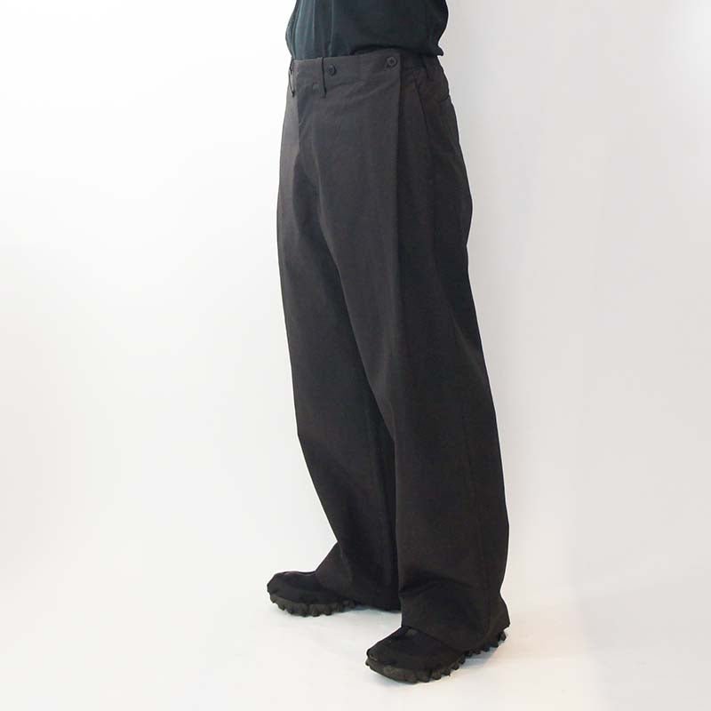CCP PT-AB103 STITCH TUCK WIDE PANT 'BLACK' - Antithesis Store