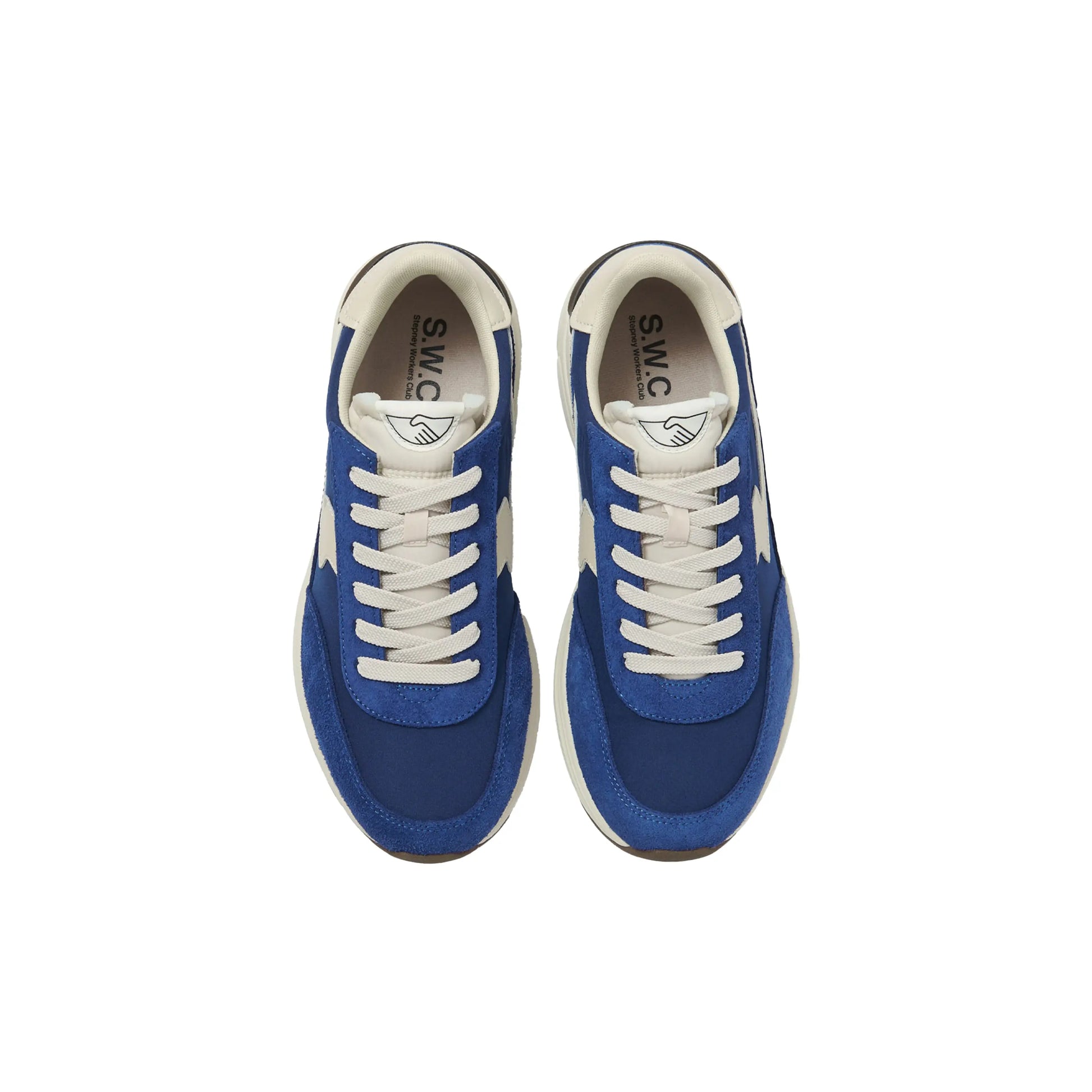 Osier S-Strike Suede Mix Sneakers 'Blue' Stepney Workers Club