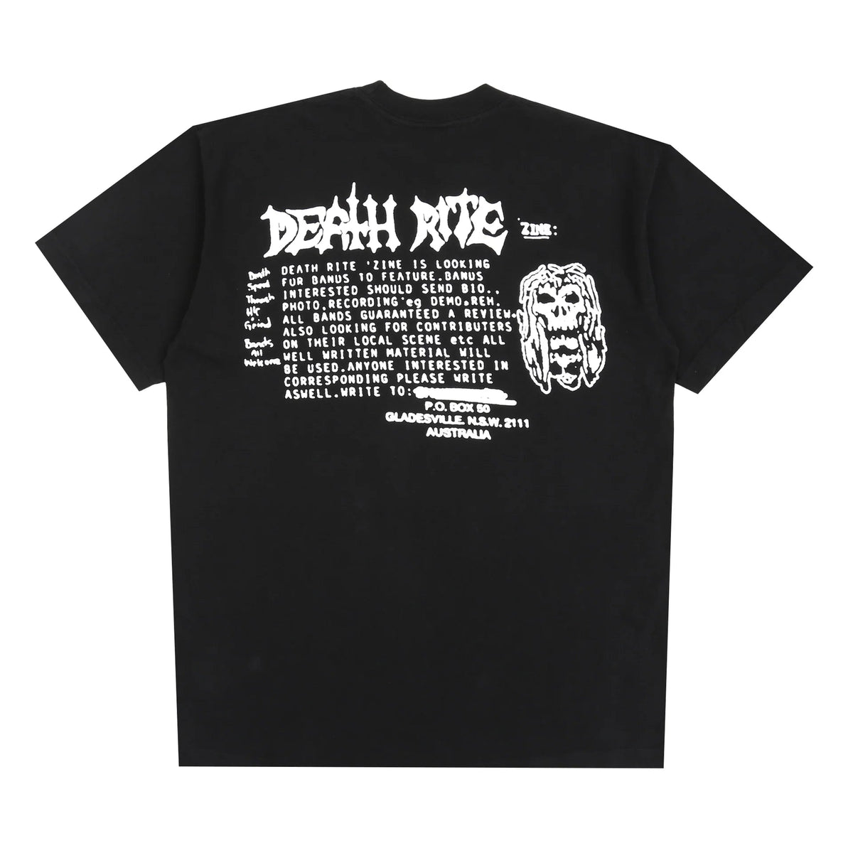 DEATH RITES CLASSIFIED 89 SS T-SHIRT 'BLACK' - Antithesis Store