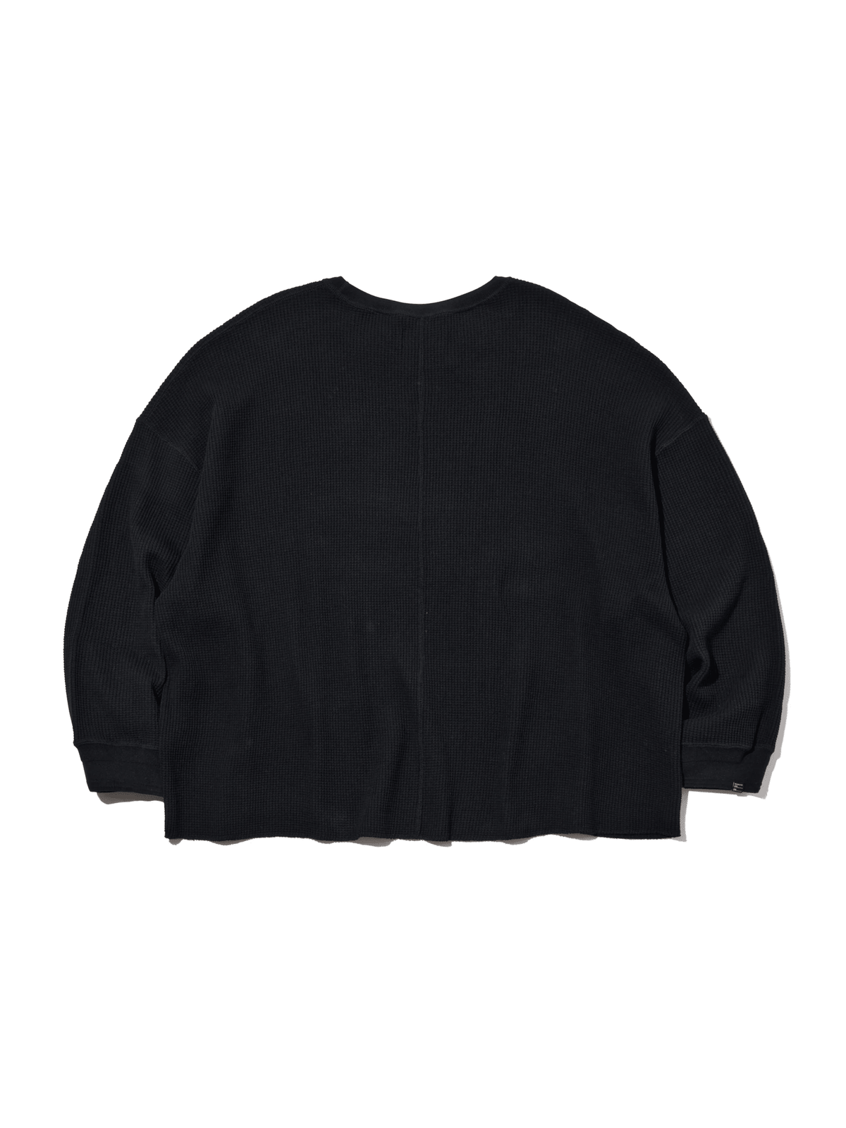 DELUXE 'CONNOR' WAFFLE KNIT L/S 'BLACK' - Antithesis Store